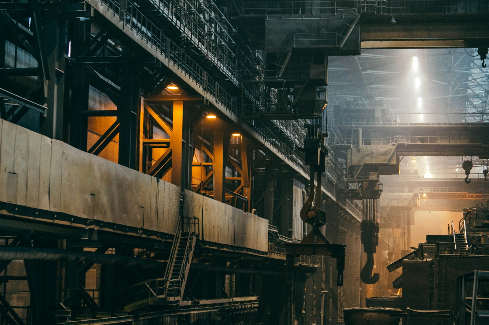 Interior of a heavy industrial facility