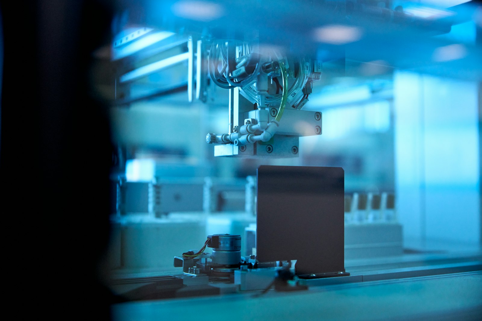 Equipment inside a semiconductor facility